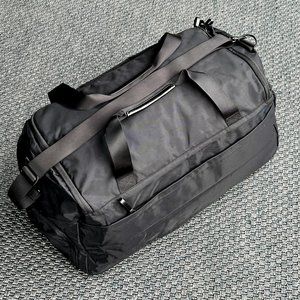 Jet Black Modern Nylon duffle bag. Never Used